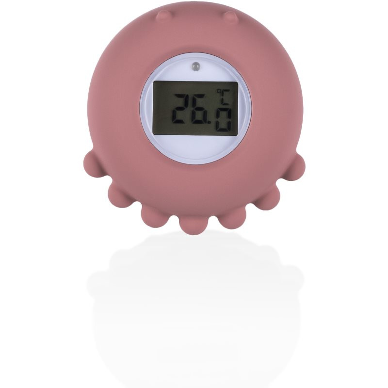 Zopa Silicone Digital Thermometer 2in1 digitální teploměr do vany Old Pink 1 ks