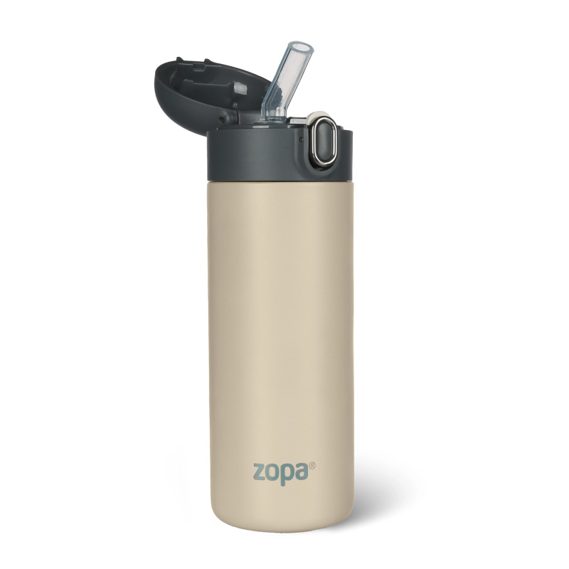 Termoska s brčkem 400 ml Cookie beige