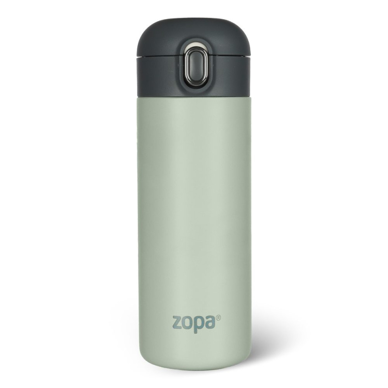Termoska s vakuovou izolací 400 ml, pistáciově zelená