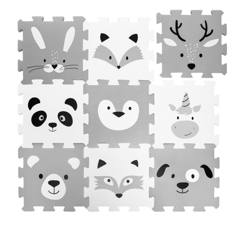Pěnové puzzle Zopa Forest 30 × 30 cm, sada 9 dílů