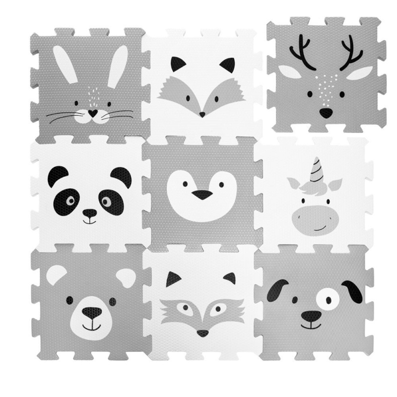 Pěnové puzzle Zopa Forest 30 × 30 cm, sada 9 dílů