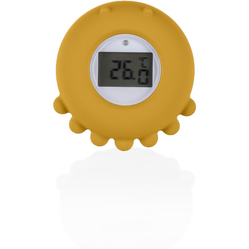 Zopa Silicone Digital Thermometer 2in1 digitální teploměr do vany Mustard Yellow 1 ks