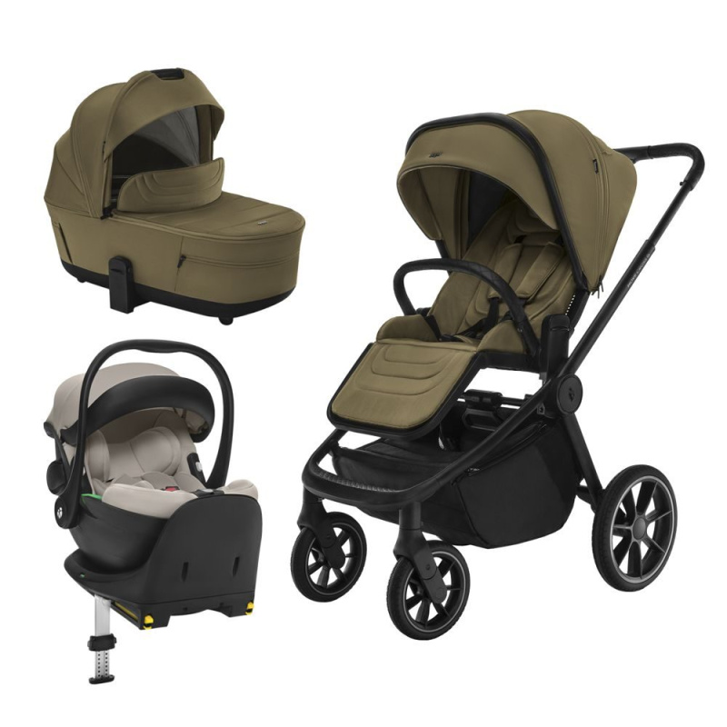 ZOPA Set kočárek Move Cross 5 + hluboká korba  Move XL 5 + autosedačka XM+ báze - Toffee Brown