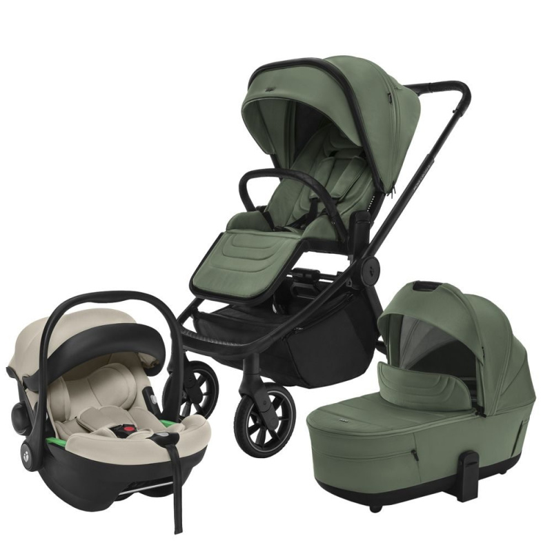 ZOPA Set kočárek Move Cross 5 + hluboká korba Move XL 5 + autosedačka XM - Rocky Green