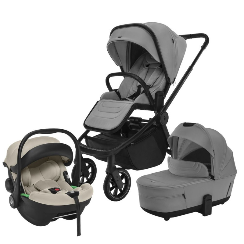 ZOPA Set kočárek Move Cross 5 + hluboká korba Move XL 5 + autosedačka XM - Shade Grey