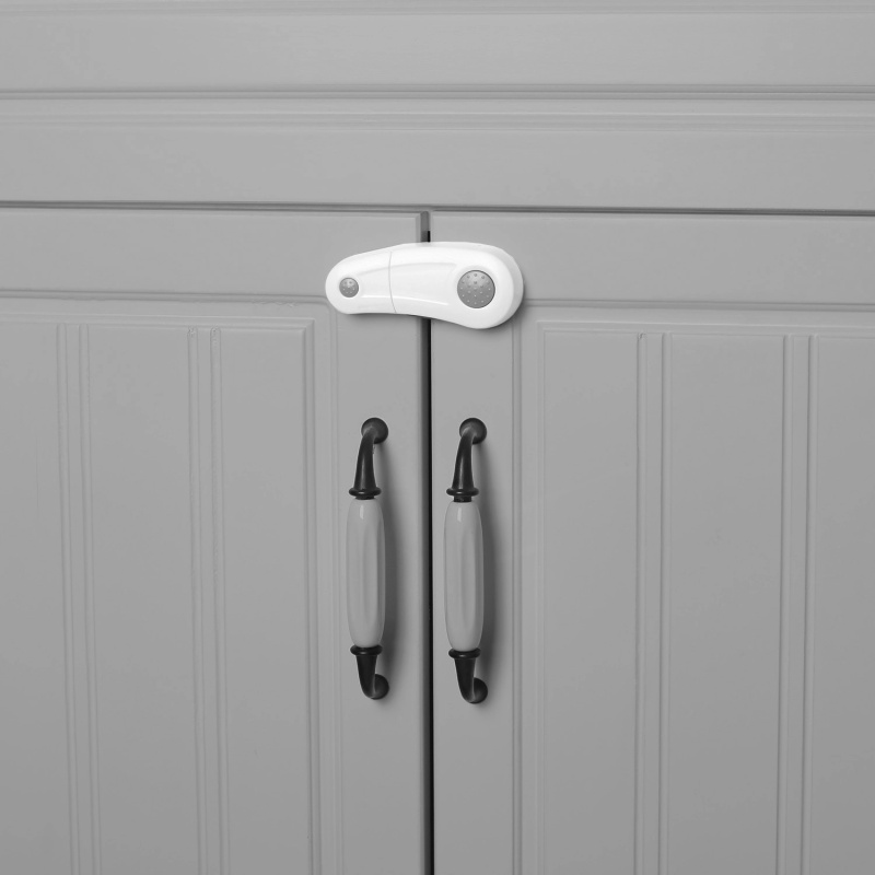 Zopa zámek skříněk 2ks white/grey