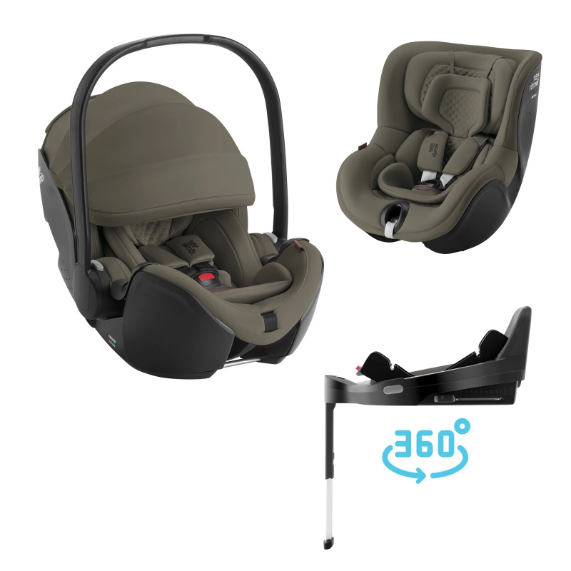 Autosedačkový set Britax Römer Baby-Safe Pro Lux + Vario Base 5Z + Dualfix 5Z Lux, Urban Olive