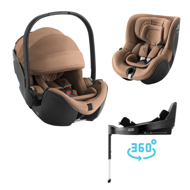 Autosedačkový set Britax Römer Baby-Safe Pro Lux + Vario Base 5Z + Dualfix 5Z Lux, Warm Caramel