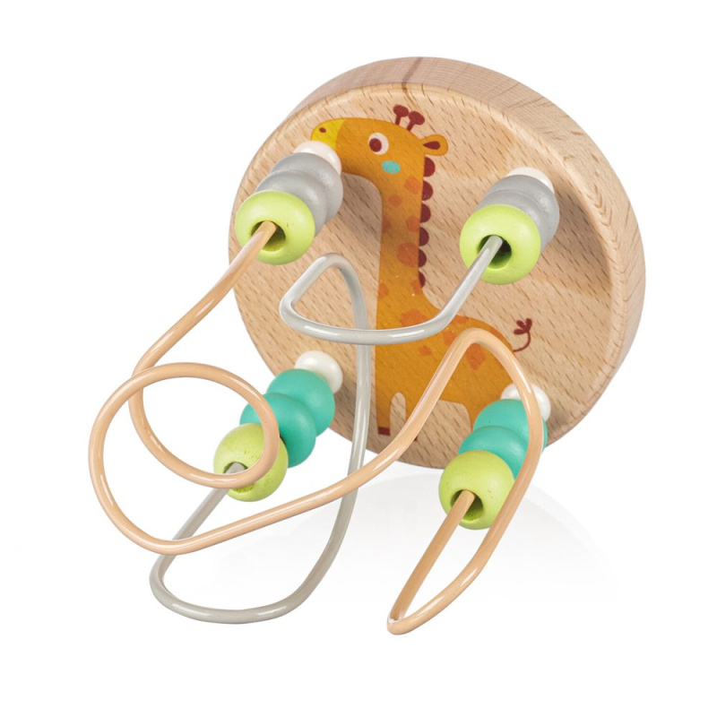 Zopa Wooden Activity Toy aktivity hračka ze dřeva 16 m+ Giraffe 1 ks