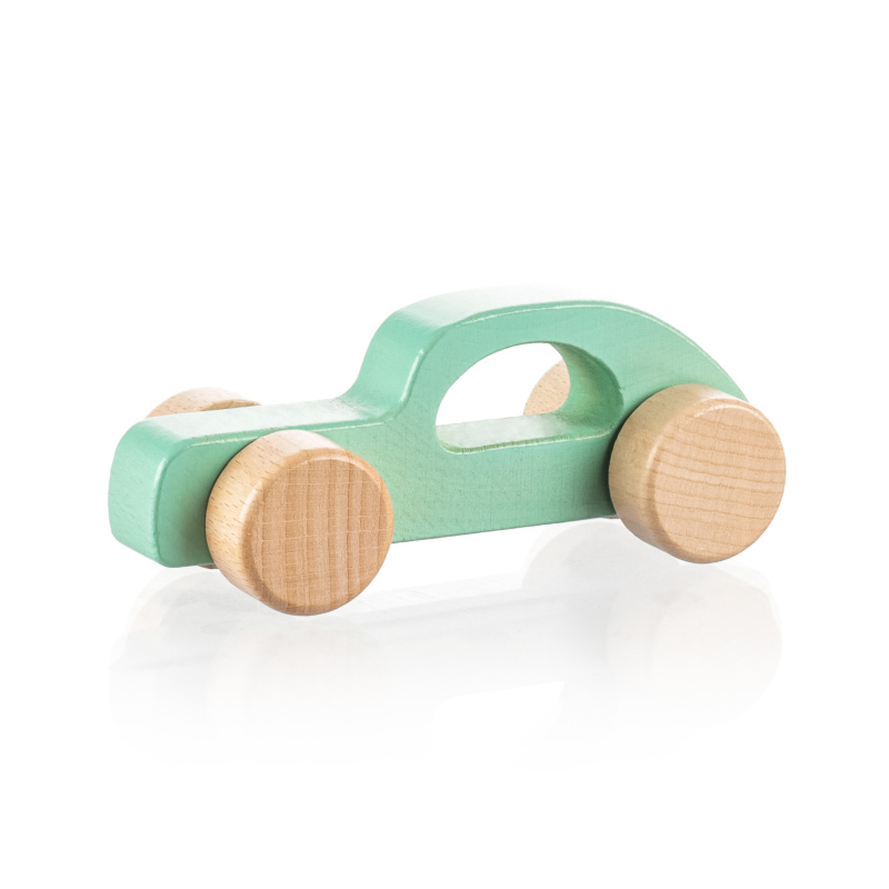 ZOPA Dřevěné sportovní autíčko Grey mint