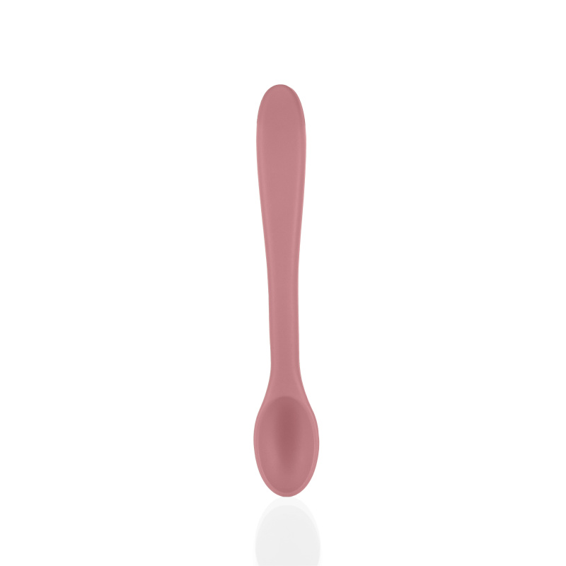 Zopa Silicone Spoon lžička 6 m+ Old Pink 1 ks