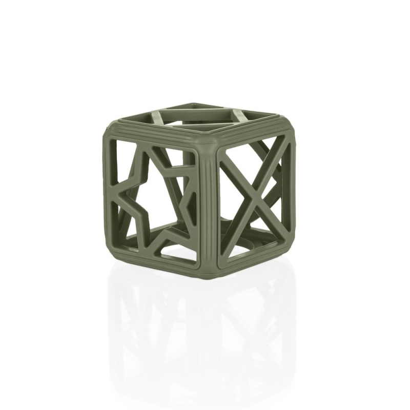 Silikonové kousátko Square – lesní zelená