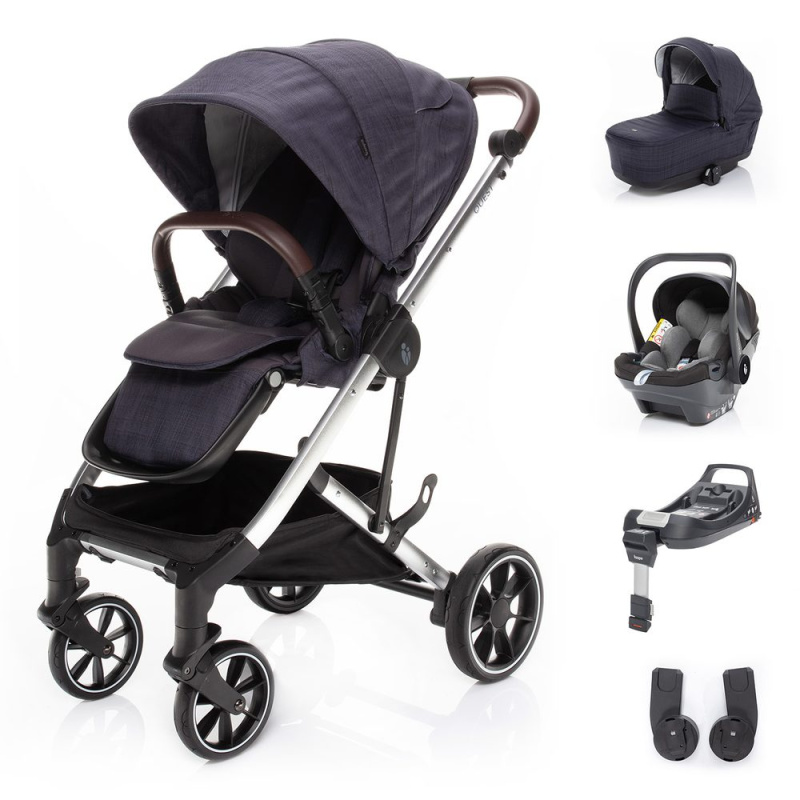 ZOPA Set kočárek Quest + korba + adaptéry + autosedačka + báze - Midnight Navy/Silver