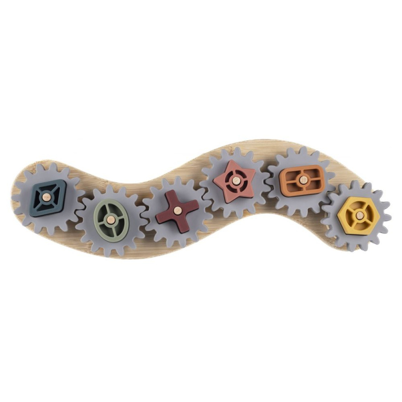 Zopa Silicone Bamboo Puzzle Cog Wheels aktivity hračka 1 ks