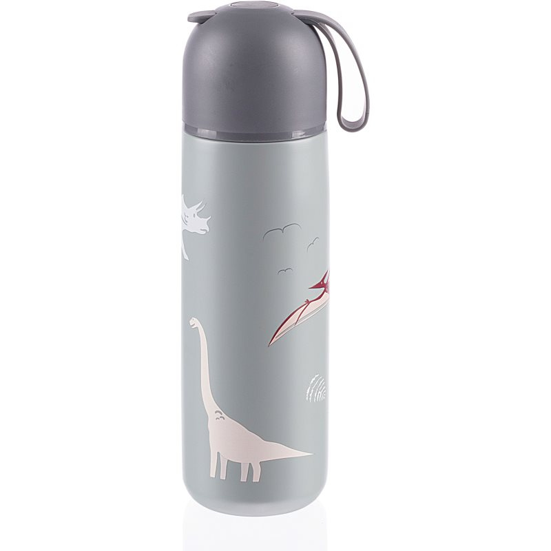 Zopa Termoska na tekutiny se silikonovým držákem 400 ml - dino