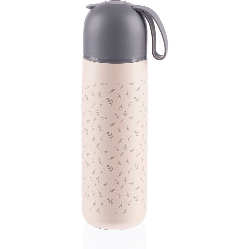 Zopa Termoska na tekutiny se silikonovým držákem 400 ml - růžová