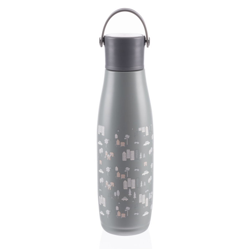 Zopa Termoska na tekutiny s držákem 480 ml - šedá
