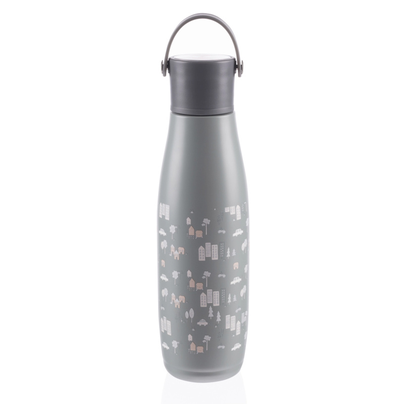 Zopa Termoska na tekutiny s držákem 480 ml - šedá