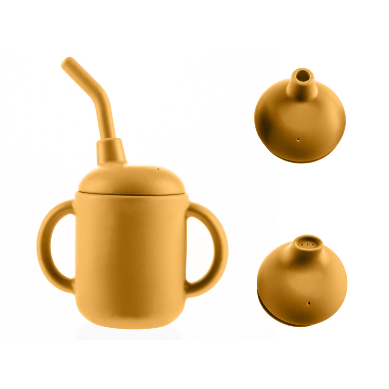 Zopa Silikonový hrníček 2v1 - žlutý