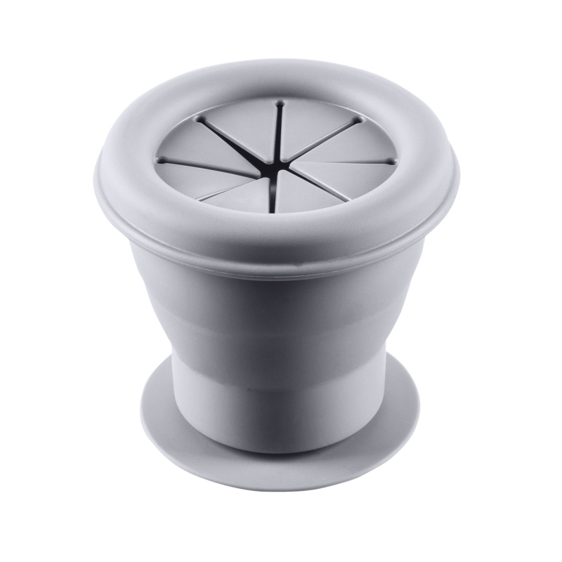 Zopa Silikonová miska na sušenky s přísavkou - šedá