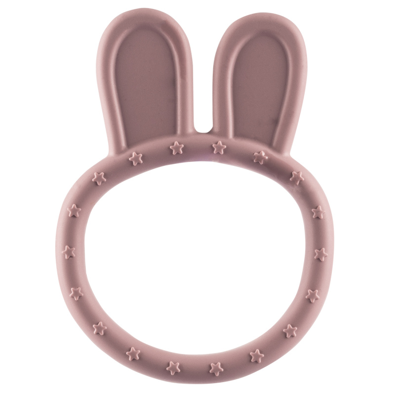 Zopa Silikonové kousátko Rabbit, růžové