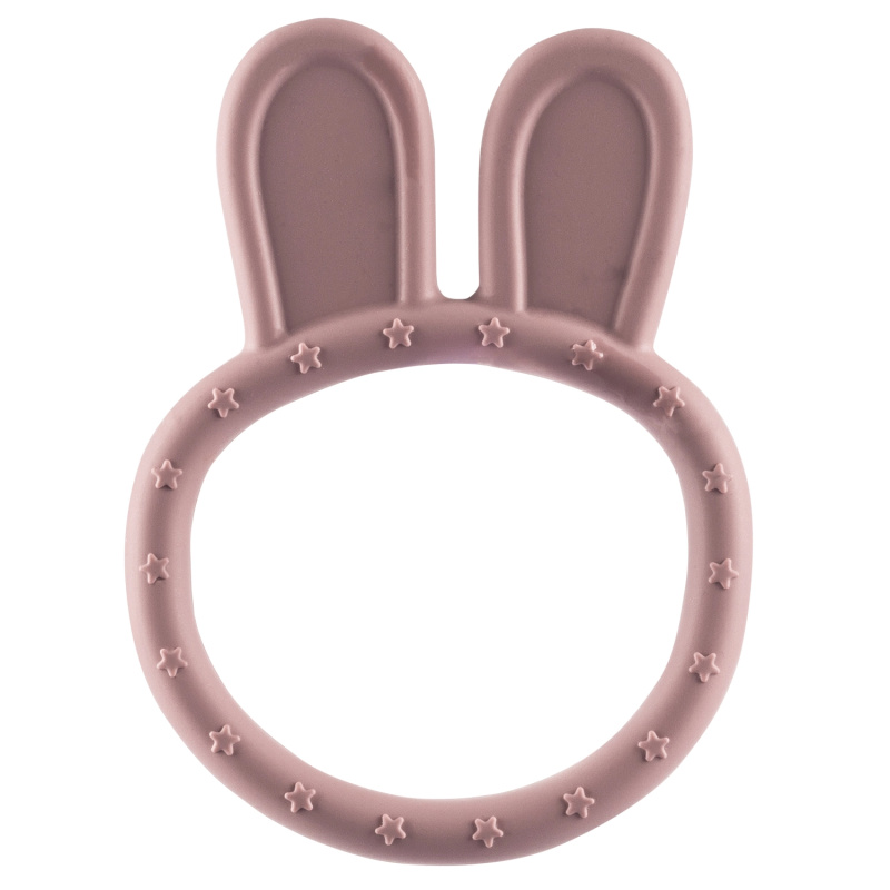 Zopa Silikonové kousátko Rabbit, růžové