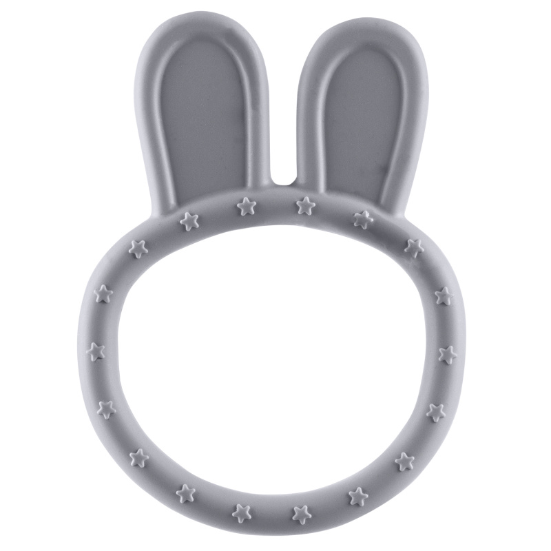 Zopa Silikonové kousátko Rabbit, šedé