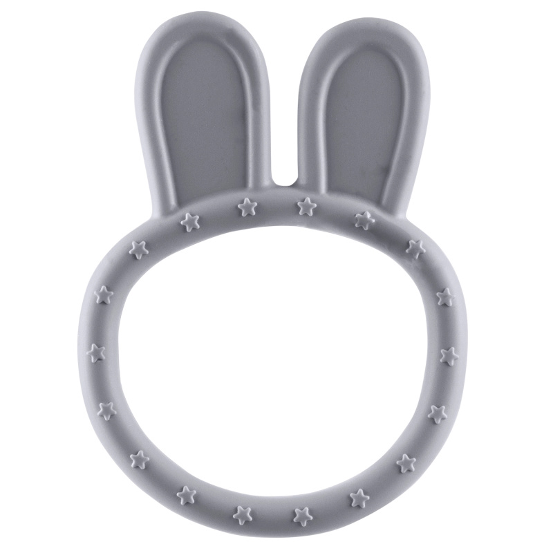 Zopa Silikonové kousátko Rabbit, šedé