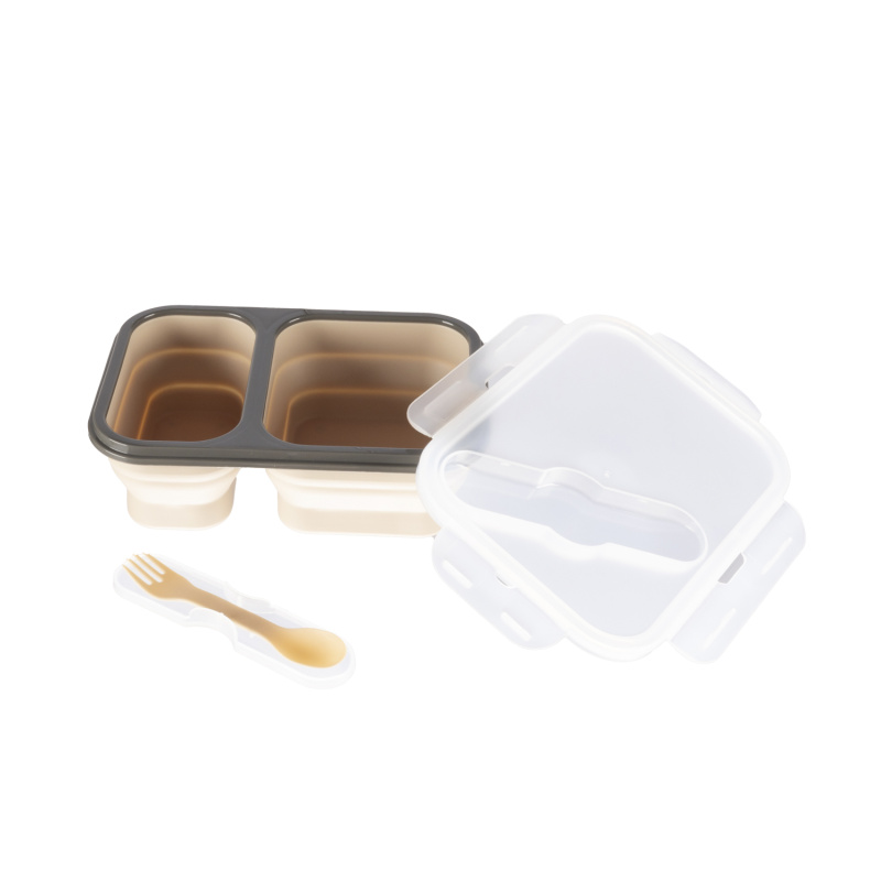 Zopa Silicone Lunch Box Large jídelní sada Sand Beige 21x15 cm 1 ks