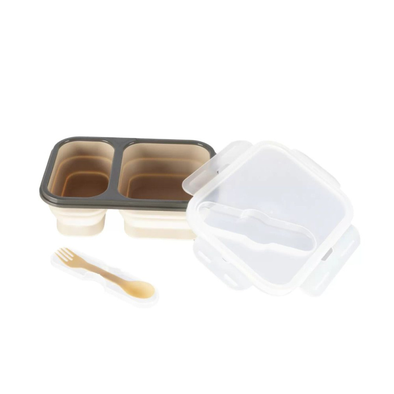 Zopa Silicone Lunch Box Large jídelní sada Sand Beige 21x15 cm 1 ks