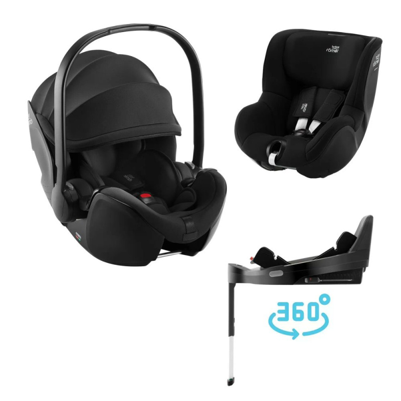 Autosedačkový set Britax Römer Baby-Safe Pro + Vario Base 5Z + Dualfix 5Z, Space Black