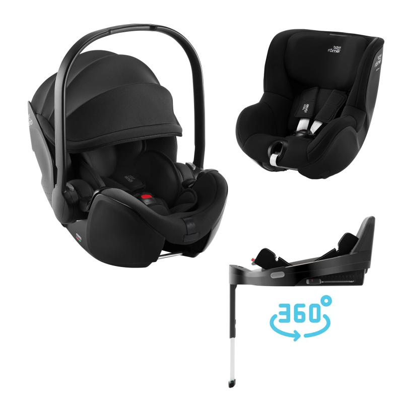 Autosedačkový set Britax Römer Baby-Safe Pro + Vario Base 5Z + Dualfix 5Z, Space Black