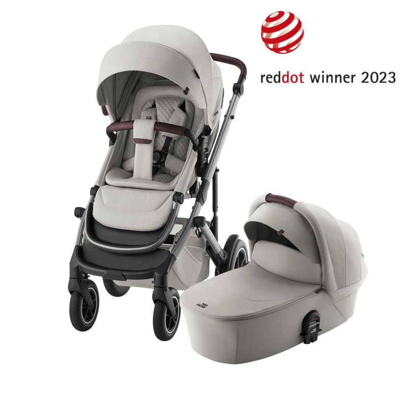 Kočárek Britax Römer Smile 5Z s hlubokou korbou Lux v barvě Linen Grey