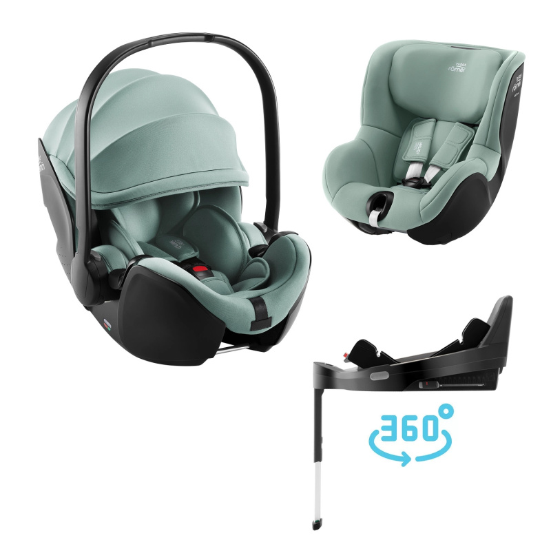 Autosedačkový set Britax Römer Baby-Safe Pro + Vario Base 5Z + Dualfix 5Z, Jade Green