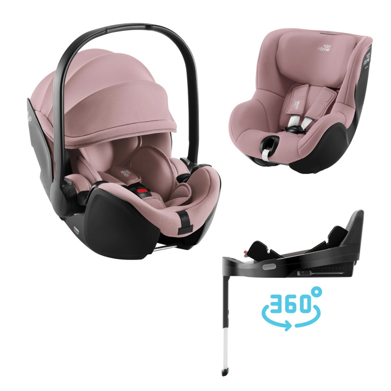 Autosedačkový set Britax Römer Baby-Safe Pro + Vario Base 5Z + Dualfix 5Z, Dusty Rose