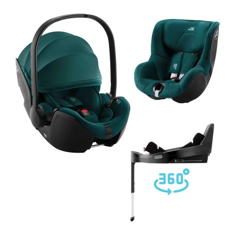 Autosedačkový set Britax Römer Baby-Safe Pro + Vario Base 5Z + Dualfix 5Z, Atlantic Green