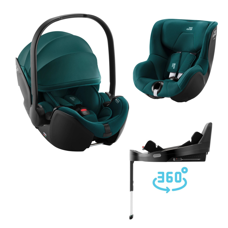 Autosedačkový set Britax Römer Baby-Safe Pro + Vario Base 5Z + Dualfix 5Z, Atlantic Green
