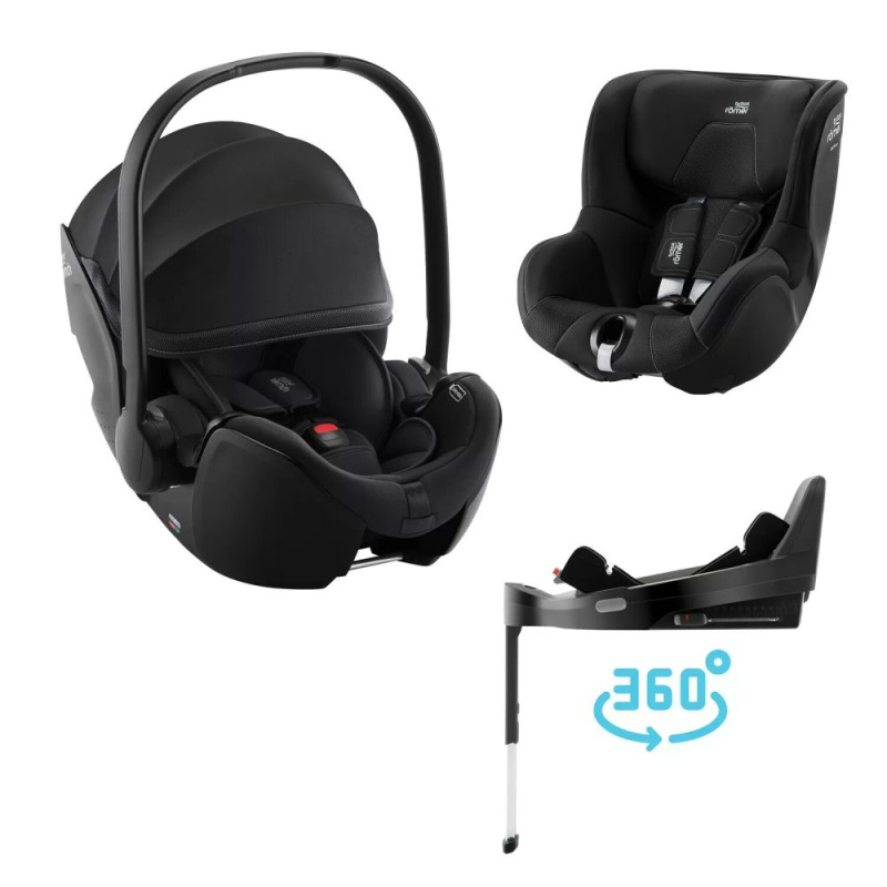 Autosedačkový set BRITAX RÖMER Baby-Safe Pro + Vario Base 5Z + Dualfix 5Z, Galaxy Black