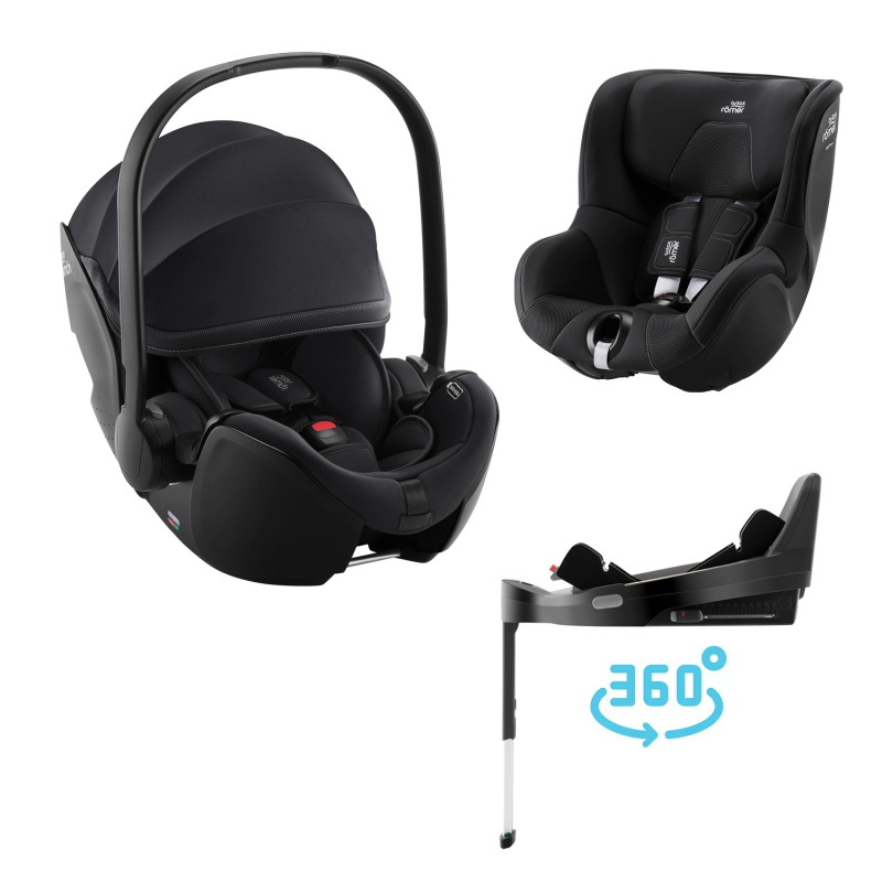 Autosedačkový set BRITAX RÖMER Baby-Safe Pro + Vario Base 5Z + Dualfix 5Z, Galaxy Black