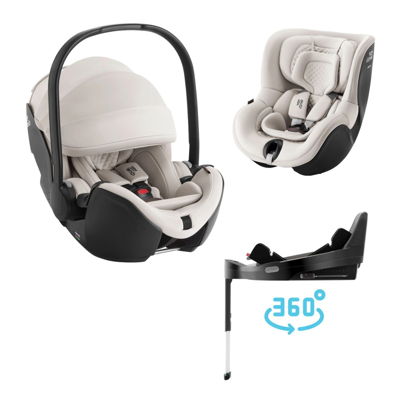 Autosedačkový set Britax Römer Baby-Safe Pro + Vario Base 5Z + Dualfix 5Z Lux, Soft Taupe