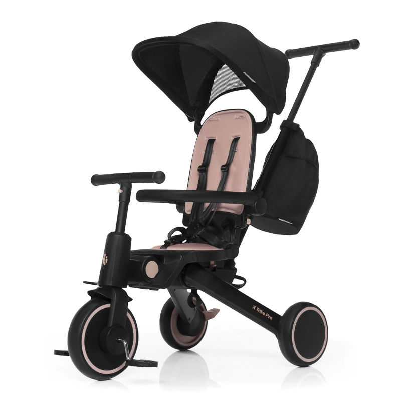 Dětská tříkolka se stříškou X Trike Pro Coral Pink