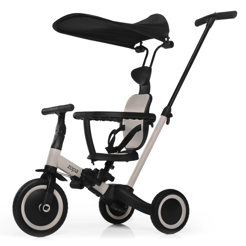 Dětská rostoucí tříkolka Zopa Razor Pro 6v1 Ivory Beige s vodicí tyčí