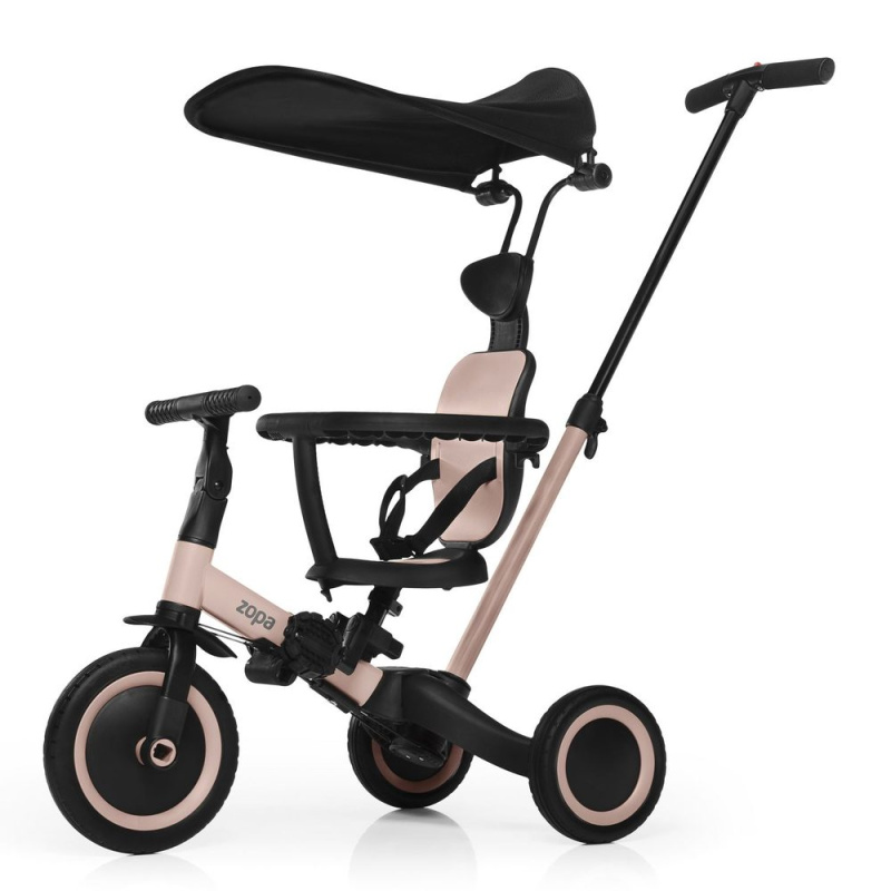 Tříkolka ZOPA Razor Pro 6v1 Coral Pink s vodicí tyčí