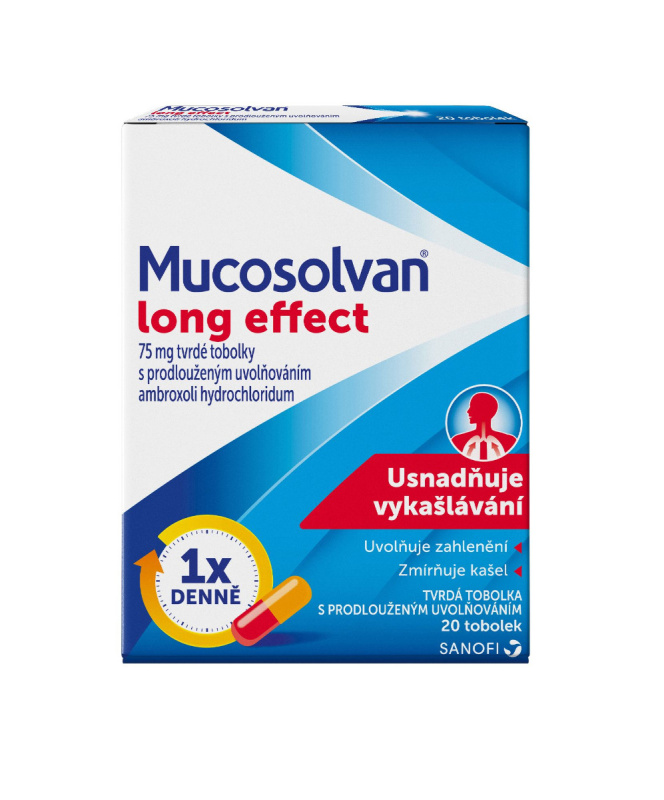 MUCOSOLVAN LONG EFFECT 75MG Tvrdá tobolka s prodlouženým uvolňováním 20