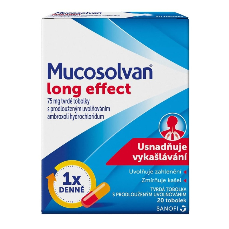 MUCOSOLVAN LONG EFFECT 75MG Tvrdá tobolka s prodlouženým uvolňováním 20