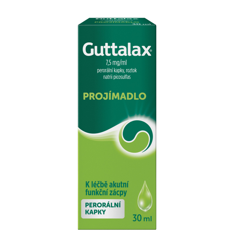 GUTTALAX 7,5MG/ML Perorální kapky, roztok 1X30ML