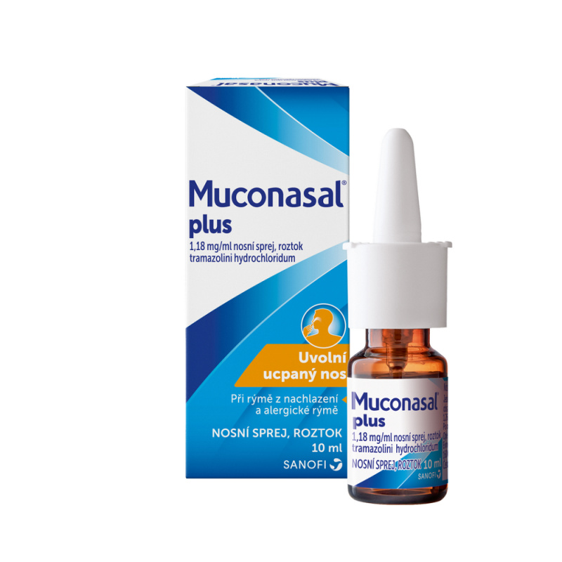 MUCONASAL PLUS 1,18MG/ML Nosní sprej, roztok 1X10ML