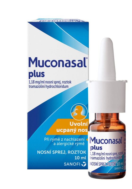 MUCONASAL PLUS 1,18MG/ML Nosní sprej, roztok 1X10ML