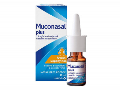 MUCONASAL PLUS 1,18MG/ML Nosní sprej, roztok 1X10ML