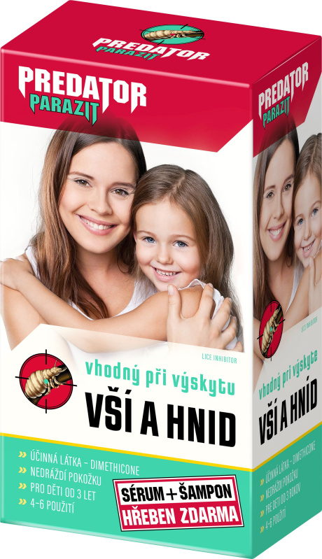 Predator Parazit Šampon + Sérum + Hřeben, 100 ml + 100 ml